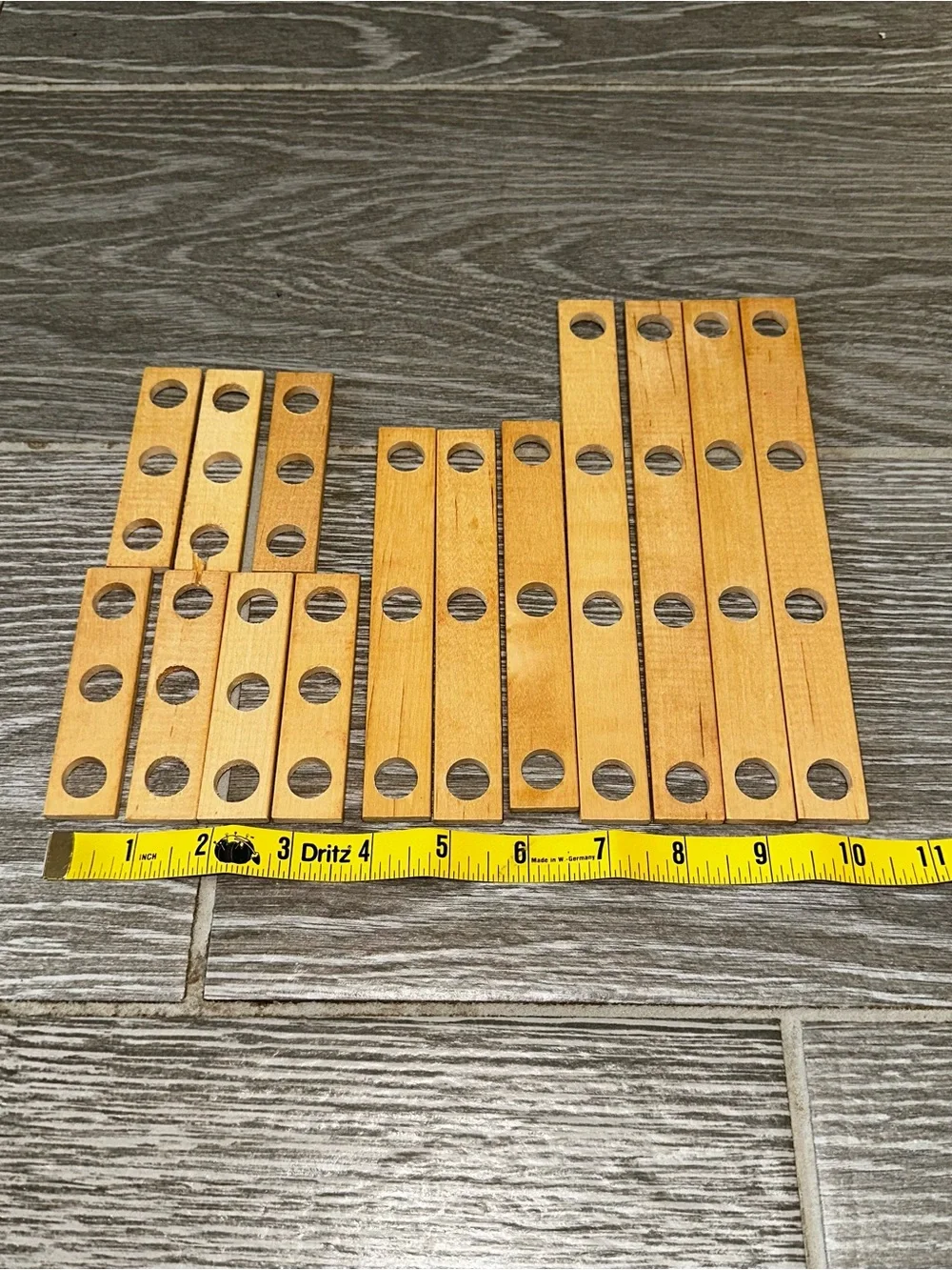 Vintage Playskool Lincoln Log Wood Toy Builder Set Tools Plastic Nuts Bolts Lot